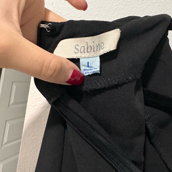 Sabine black mini dress, size large - Picture 5 of 5